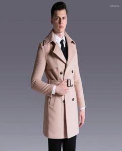 Men039S Trench Coats wełna męskie plus rozmiar 6xl luksusowy luksusowe podwójne piersi solidne kaszmirowe mężczyźni jesień i zimowe man man w stylu 7710717