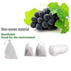 Sacos 100 pçs saco de crescimento não tecido saco de proteção de frutas uva frutas proteger saco equipamento de jardinagem em casa sacos de crescimento de plantio