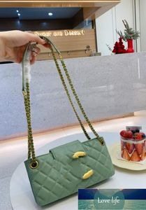 High-end American Counter Big Brand Hardware Crossbody Bag Rhombus Underarm Bag Vintage Baguette Women's Bags