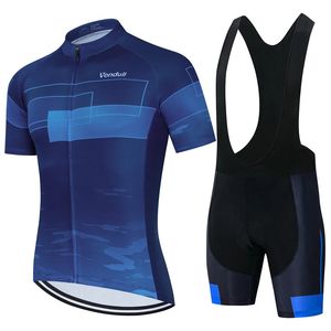 Men Cycling Jersey Set Summer Short Sleeve Breathable MTB Bike Clothing Maillot Ropa Ciclismo Uniform Suit 240307