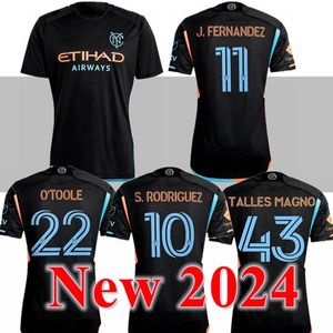 New York City FC 2024 Soccer Jersey Kid Kit Men Major League 24 25 Football Shirt Primary Home Nycfc Sky Blue Away Black Talles Magno Fernandez Rodriguez Keaton