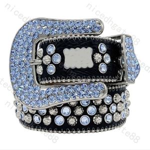 Luksusowe pasy dla męskiego projektanta Cinto BB Rhinestone Pasek Zakresy Diamond Bluckle Summer Dżinsy Cintura Lady Pass Bling Fajne modne akcesoria popularne GA05 i4