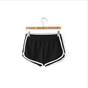 Mulheres roupas de grife agasalho de veludo roupas femininas casuais sólidas roupas nikie cor shorts de motociclista moda yoga calças de praia doce cor hotty shorts quentes ge68