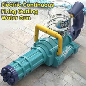 Sand Play Water Fun Gun Toys New Electric Water Gun High-Tech Automatic Water Soaker Guns Stora kapacitet Sommarpool Party Beach Outdoor Toy for Kid Adult L240312