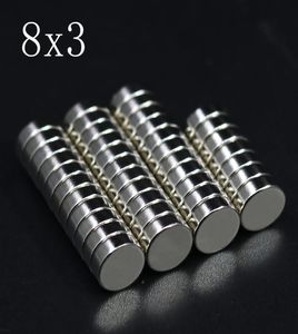 50 PCS 8x3 Neodimyum Mıknatıs 8mm x 3mm N35 Ndfeb Yuvarlak Süper Güçlü Güçlü Kalıcı Manyetik Imanes DISC4210851