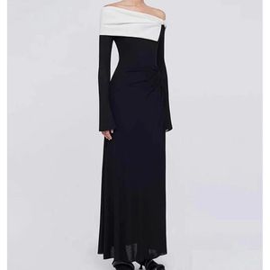 Evening Dresses Vintage Long Black Bateau Neck Chiffon Dresses With Sleeves Sheath Pleats Ankle Length Formal Prom Party Gown Robe De Otzu6