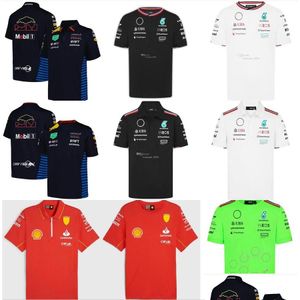 ラグビージャージ2024 2025 Forma 1 F1レーシングセットER AMG PETRONAS FERNANDO ALONSOセットアップTシャツカジュアル通気夏車ロゴMoto Otzqk