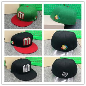 جاهز الأسهم Gorros Ajustados de Mexico Para Hombre Y Mujer Gorras de Beisbol Geniales Hip Hop Plano en Blanco Totalmente Cerra299H