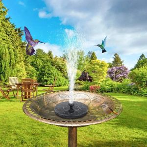 Bagni Fontana Solare Pompa Galleggiante Caratteristica dell'Acqua Piscina da Giardino Stagno all'aperto per Bagno per Uccelli/Acquario/Piccolo Stagno Decorazione del Giardino