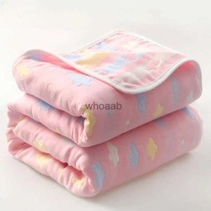 Set di trapunte Lenzuolo di cotone di alta qualità Trapunta di asciugamani di garza a sei strati Coperta fresca estiva Coperta per bambini per bambini Coperta per adulti Biancheria da letto YQ240313