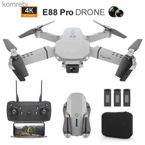 Дроны E88 Pro Новый Wi-Fi FPV Дрон Широкоугольный HD-дрон Мини-камера с фиксацией высоты Складной квадрокоптер Вертолет Дрон-камера профессиональная 24313