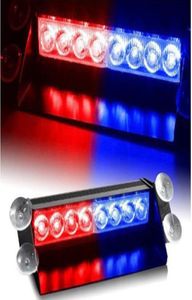 8Led Car Truck Police Strobe Flash Light Dash Emergency 3 Flashing Mode RedBlue7493716