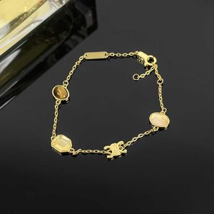 Bh4a Designer Fashion Luxury Pendant Necklaces 2024 New Tiger Eye Stone Pink Quartz Necklace for Women Simple Light Sweet Triumphal Arch Gold Collar Chain
