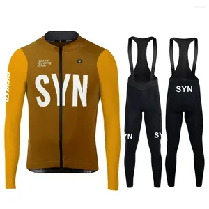 Racing Sets BIEHLER 2024 Men Spring Autumn Long Sleeve Pants Set Uniform Shirt Road Mtb Wear Bike Cycling Jersey Suits Bicycle Clothing