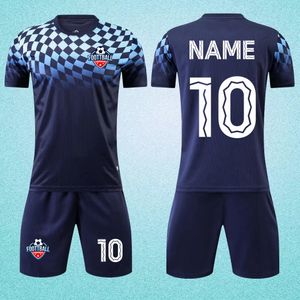 Homens de futebol camisas de futebol Childrens jogam uniformes de bola kits de kits esportivos de meninos conjuntos de uniforme de futebol para crianças Team Eur Tamanho 240312