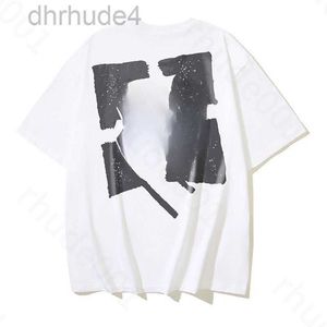 Mens Camisas Moda Luxurys Offes Roupas Designer Mulheres Loose Tees Tops Homem Casual Rua Graffiti Camisa Sweatshirtoff Camisetas Offs Branco Verão Te 7u