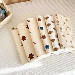 Decken Born Cotton Soft Swaddling Blanket Print Infant Sleeping Quilt Absorbent Gaze Bath Towel Baby Big Diaper Items