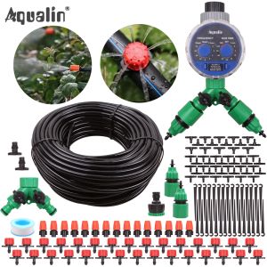 Kit Aqualin 10M/25M/30M Tubo da Giardino 4/7mm Kit di Irrigazione con Spruzzo a Goccia Kit di Irrigazione con Ugelli a Spruzzo per Giardino Domestico #2630112