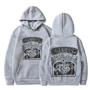 Clássico liberdade hoodies vestuário camisa moletom personalizado hoodied pulôver moletom com capuz harajuku 240227