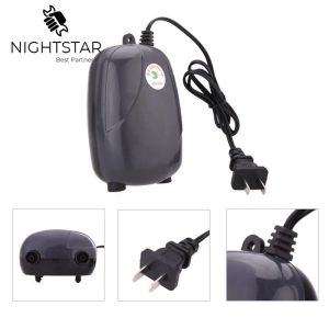 Pompe Acquario Pompa di Aria Serbatoio di Pesce Mini Compressore Singola Doppia Uscita Pompe di Ossigeno Acquari Accessori Acquatici 220 V 5 W