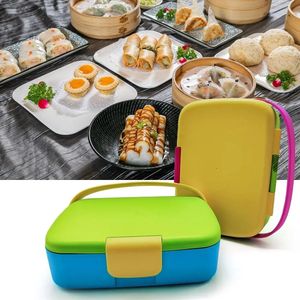 Pudełko na lunch w komorze Świeże z uchwytem Bento Box Portable Lunch Box 240304