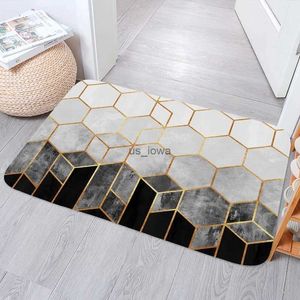 Carpets 3D Visual Geometry Pattern Carpet Living Room Rug Doormat Bedroom Home Decor Kitchen Bathroom Anti-Slip Soft Entrance Door Mat