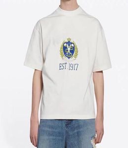 Sommer Frühling EST1917 College Brief Gedruckt T-stück Frankreich Paris Oversize Designer Baumwolle t-shirts Luxus Mode Männer Frauen Hohe Str8182506