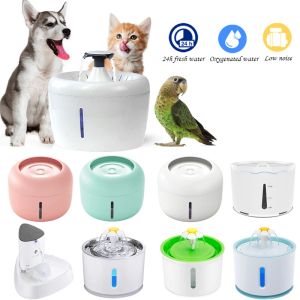 Supplies Katzenwasserbrunnen Hundetrinknapf Haustier USB Automatischer Wasserspender LED Super Leiser Trinker Automatischer Futterautomat für Katzen Hund