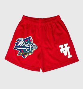 Major League Baseball Trendy La Shorts Sıradan Spor Nefes Alabilir Örgü Çeyrek Pantolon Plaj Basketbol Men1478967
