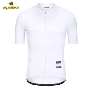 YKYWBIKE Maglia da ciclismo uomo RAPHA Maglia MTB bianca Manica corta Abbigliamento da bici Maillot Ropa Ciclismo Hombre Abbigliamento da ciclismo Disponibile3904273