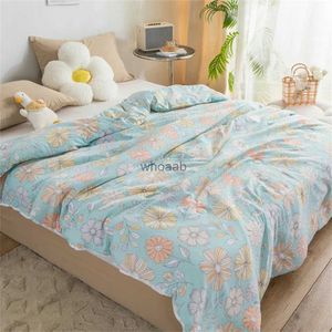 Comforters sets Summer Ice Cool Thin Quilt Air Conditioning Single Double Blanket Sofa Cover Office Bed Quilts Throw Blankets Textile Bedspread YQ240313