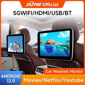 Headrest Monitor Display IPS Android12 Tablet Touch Screen For Car Rear Seat Player Video Music Bluetooth AirPlay HDMI