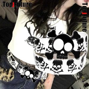 Belts Men Women decorat Lolita Punk Harajuku skull belt waist belt Steampunk party belt gift ldd240313