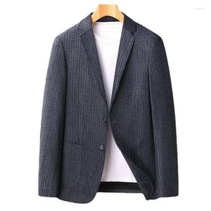 Men's Suits Arrival Fashion Autumn Winter Single West Corduroy Printed Fabric Fitting Coat Elastic Casual Suit Men Size M-2XL 3XL 4XL