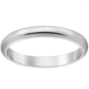 Klaster Pierścienie 18K AU750 Białego Złotego Ring Miłośnicy Anniversary Anniversary Wide 2,5 mm klasyczny modny Trendy Cute Romantic Office Kariera