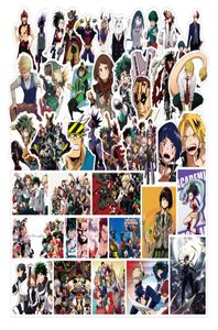 50 pezzi adesivi per skateboard misti My Hero Academia per auto laptop pad bicicletta moto PS4 telefono bagaglio notebook frigorifero Pvc guit5454680