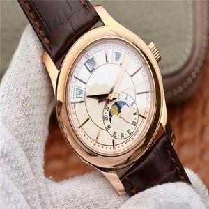 AKM Luxury Mens Watches Multi-Function Timing 5205 Luxury Watch 40mm Cal 324