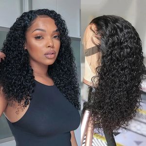 13x4 Closure Short Bob Pixie Cut Kinky Curly Front Human Hair Wigs Remy Lace Frontal Wig