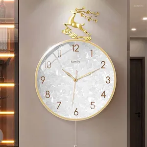 Relógios de parede minimalista sala de estar originalidade moda luz luxo abstrato reloj pared decorativo decoração para casa
