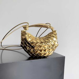 Bottegs Venets Jodie Bag sardyna owczacza tkana damska torba metalowa rączka pojedyncze ramię Mini Mini torebka z oryginalnym logo 1: 1