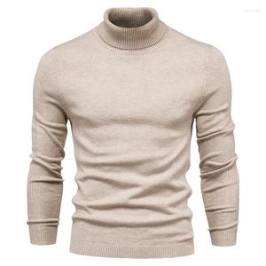 Męskie swetry (opakowanie 2) jesienne i zimowe stałe kolory pulowerowe Wysokie SWEATER SWEAT