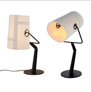 Modern Adjustable R7S 100W Diesel Foscarini Fork blackivory Table Lamps lights for study room living room Ivory Fabric desk lamps2550896