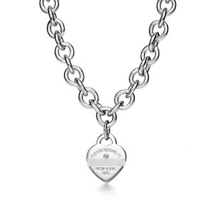 Дизайнерское ожерелье TiffanyJewelry Jewelry Heart Collece Tiffanynecklace Подвесные ожерелья модные свадебные украшения роскошные вечеринка подарок 924