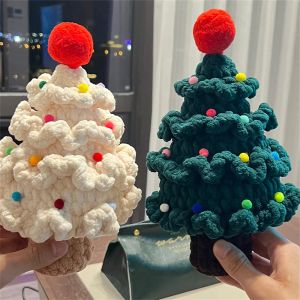 Knitting Christmas Tree Hand Crochet Knitting Starter Kit Hook Yarn Knitting DIY Kit Accessories Handcrafted Decorations Christmas Gifts