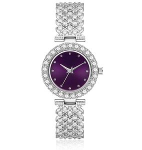 Luxury Ladies Diamond Watch Japan Quartz 5 atm vattentäta damer Titta på rostfritt stål mode