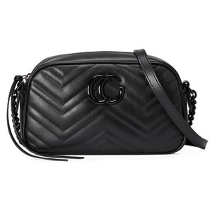 Marmont White Black Red Skórzowa torebka Złoty łańcuch na ramię Women Wave Wzory Torebki Lady Lady Crossbody Disco