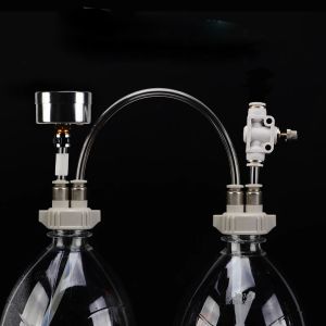 Aquariums DIY CO2 Ventil Diffuser Akvariumförsörjning Fisk Tank Vatten Gräs Hemlagad koldioxidgenerator Kit med tryckluftflödesanordning