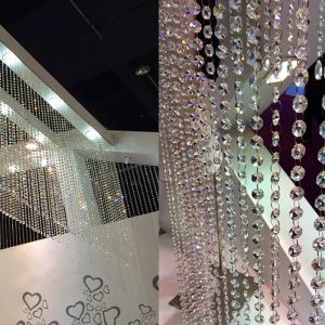 Curtains 10pc 100cm Indoor Home Decorative Crystal Glass Bead Curtain Wedding Supplies Festive Stage Background Decoration New Arrival