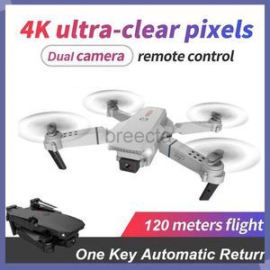 Drones JJRC E88 Pro RC Drone New WIFI FPV Drone Angle HD 4K Camera Height Hold RC Foldable Quadcopter Dron Toy Child ldd240313