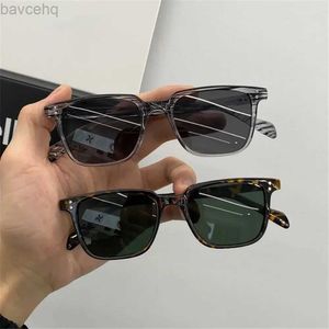 2024 Fashion Square Square Sunglasses Men Shades Male Male Sun Glasses Design Mirror Retro Oculos de Sol Masculino Ldd240313